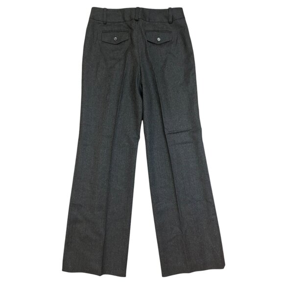 Ann Taylor Women's Sz. 8 Grey Charcoal Wool Cashmere Blend Fully Lined Pants NWT - Picture 3 of 8